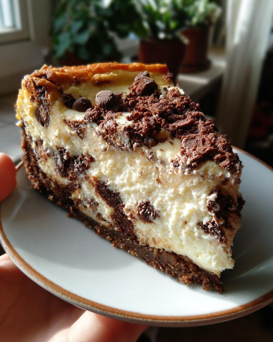 Cookie Cheesecake with Chocolate Chips - detail 2