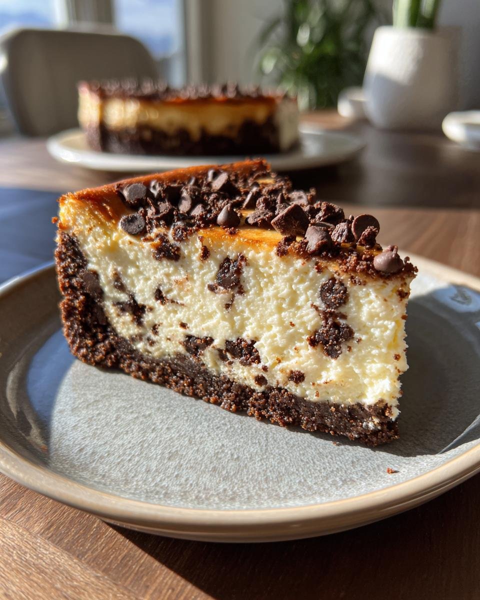 Cookie Cheesecake with Chocolate Chips - detail 3