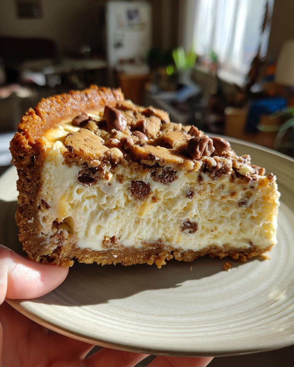 Cookie Cheesecake with Chocolate Chips - detail 4