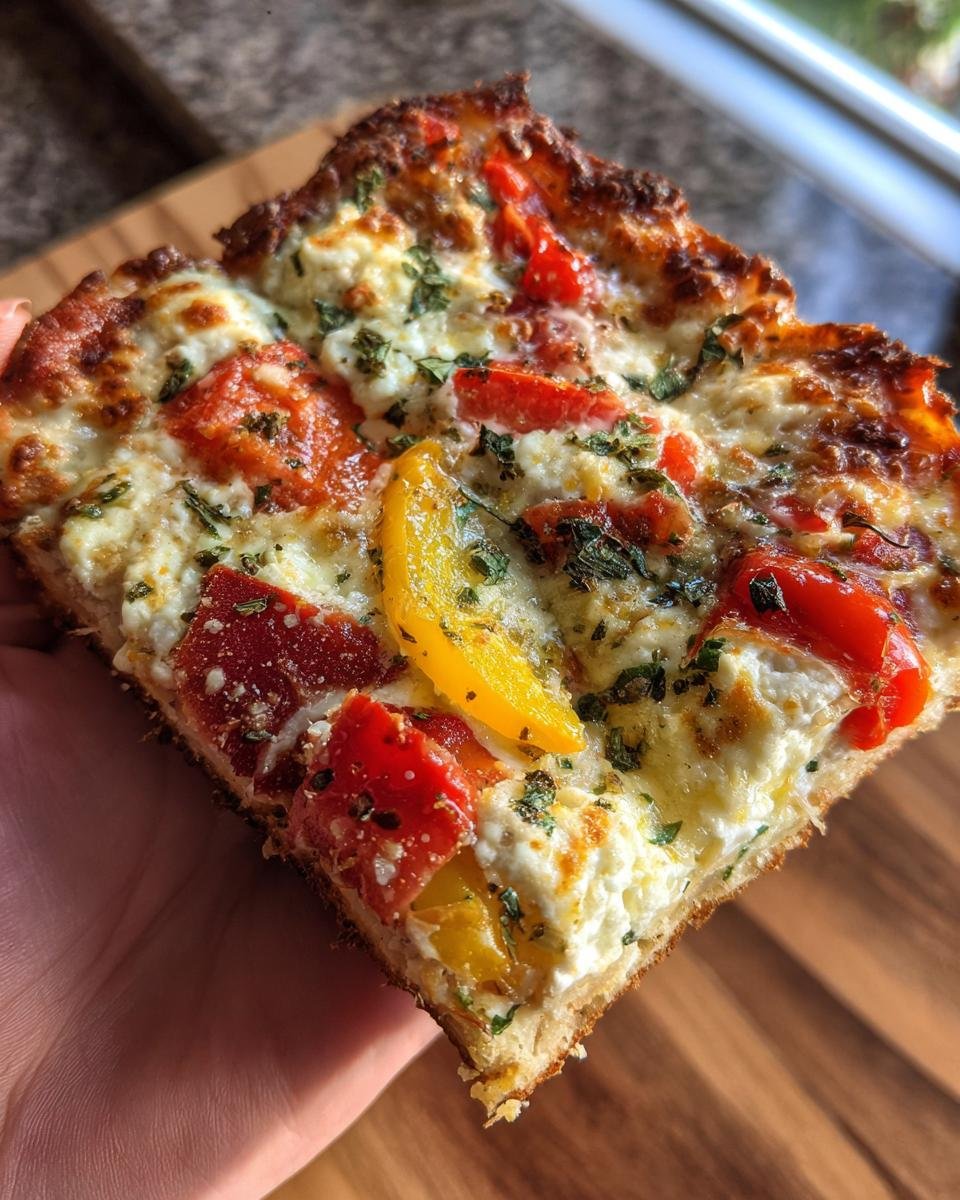 Cottage Cheese Flatbread Pizza - detail 2