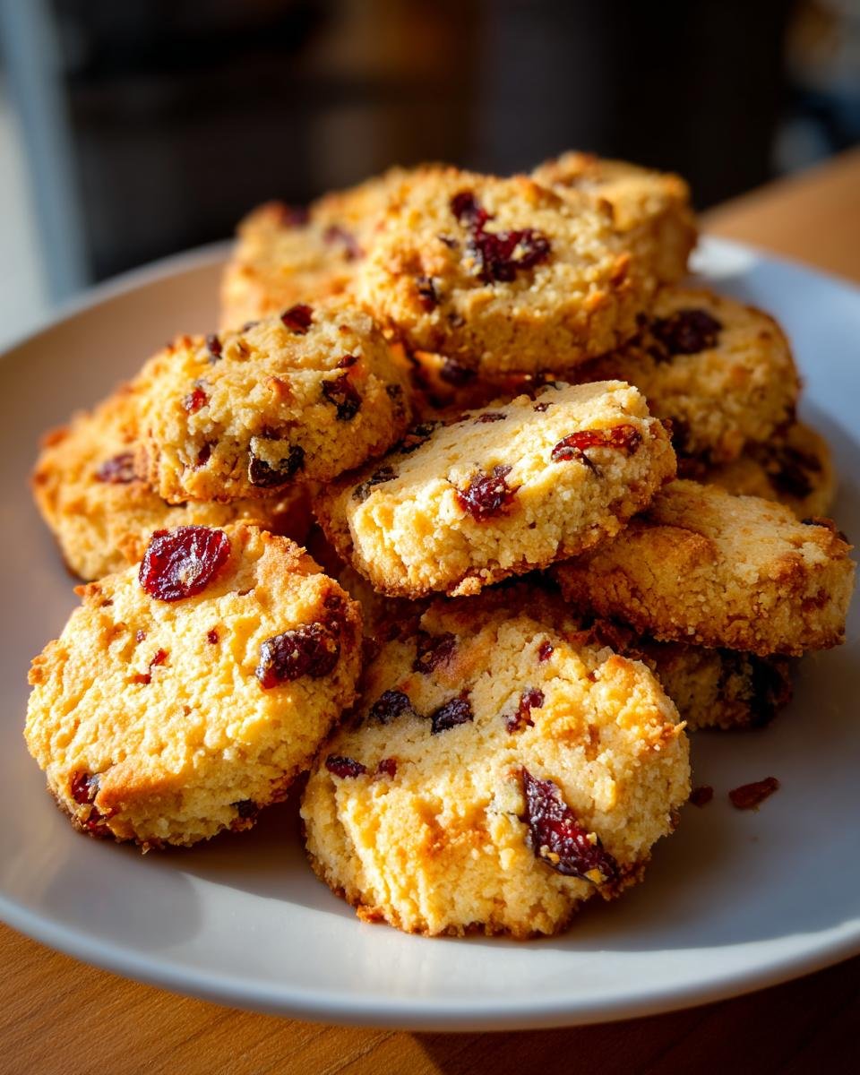 Cranberry Orange Shortbread Cookies - detail 1