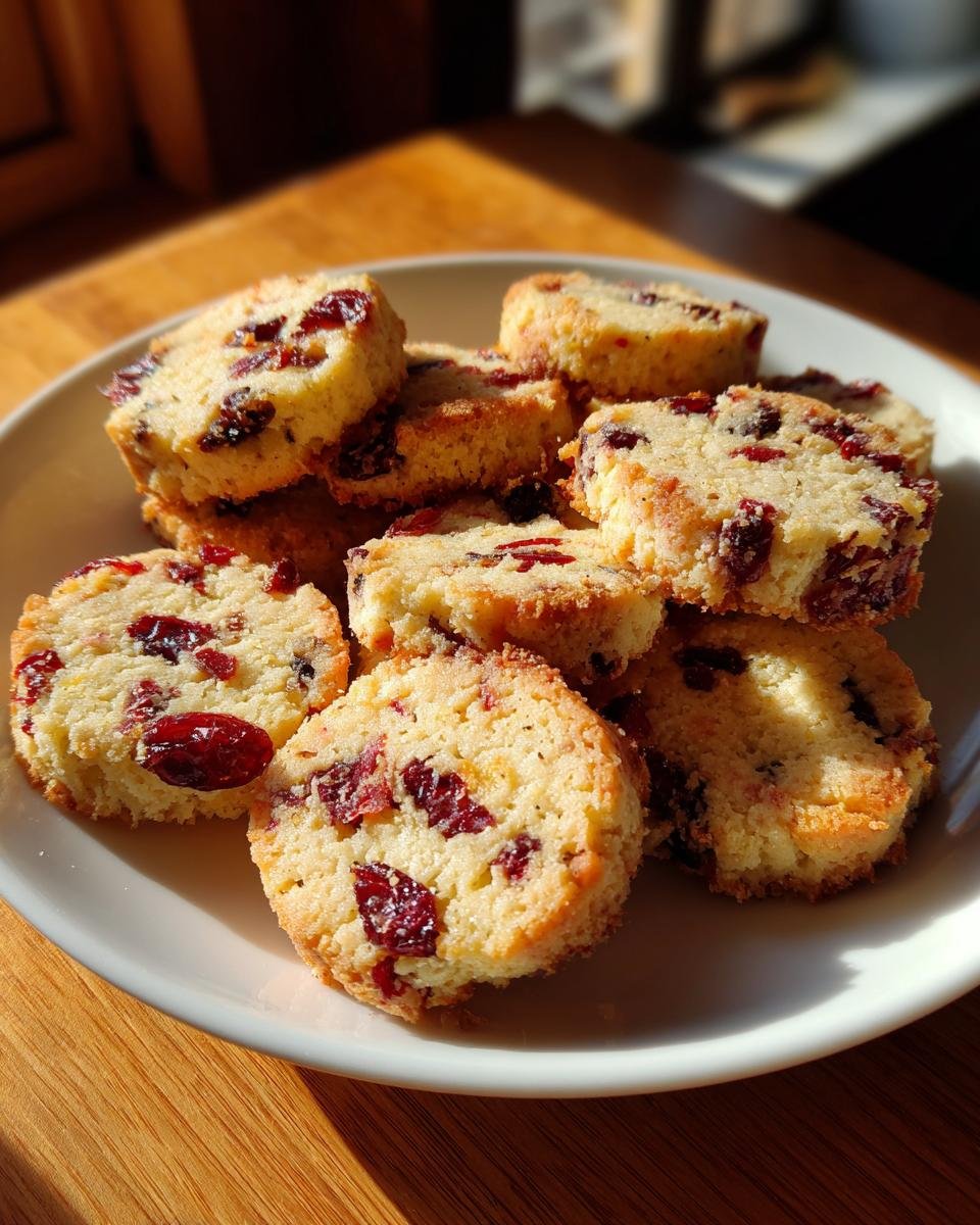 Cranberry Orange Shortbread Cookies - detail 2