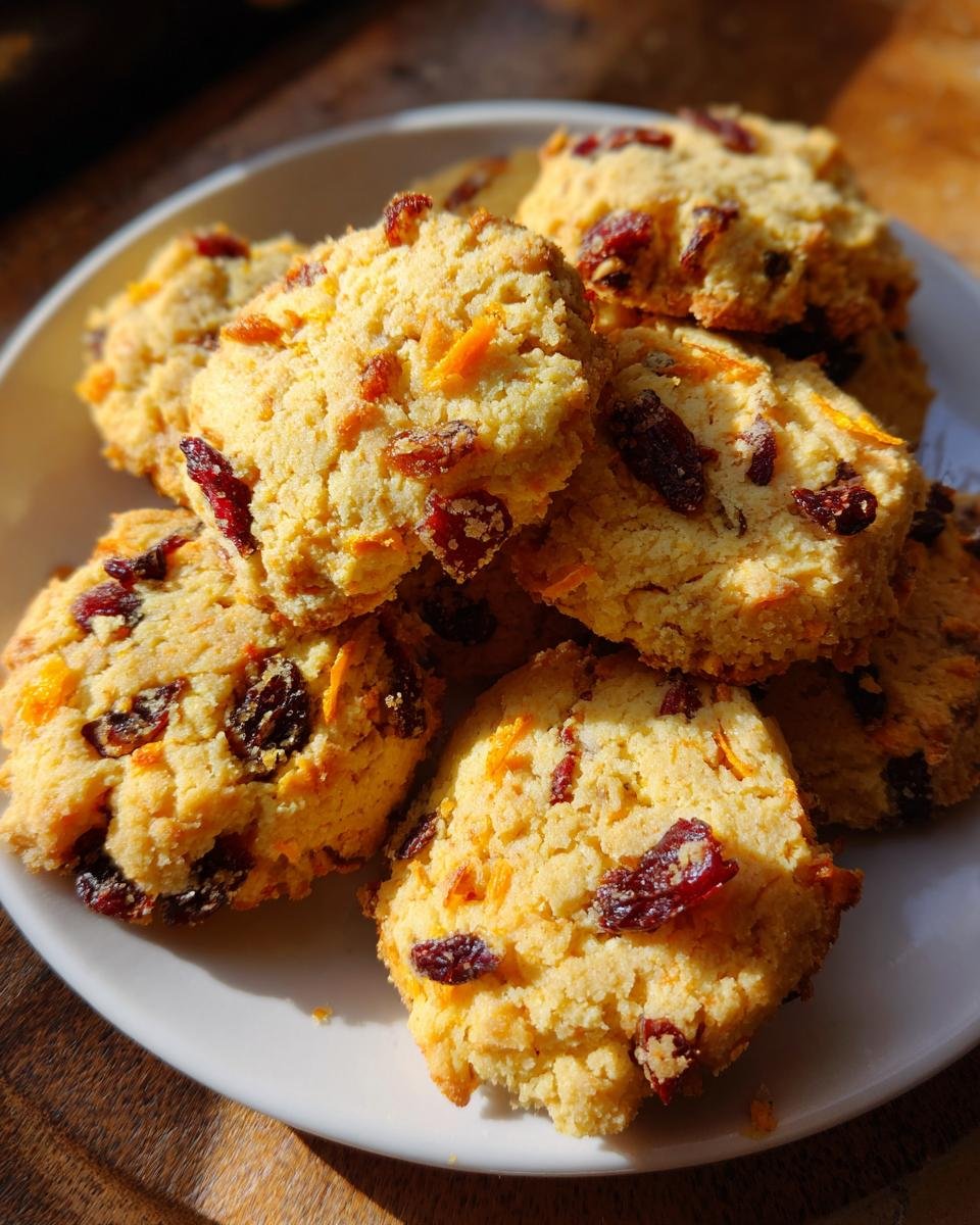 Cranberry Orange Shortbread Cookies - detail 3