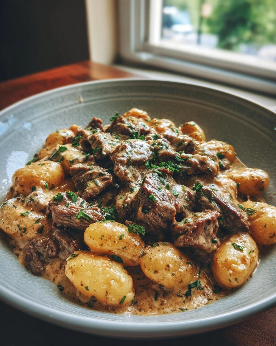 Creamy Beef and Gnocchi Skillet - detail 2