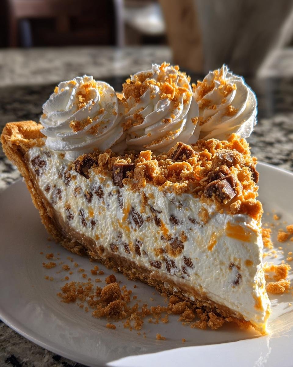 Creamy Butterfinger Pie - detail 2