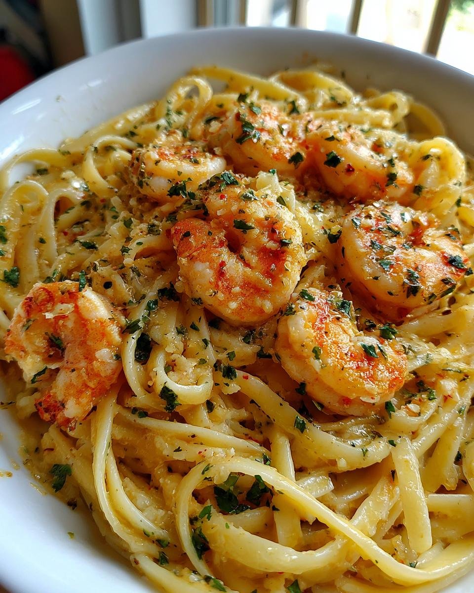Creamy Garlic Shrimp Alfredo - detail 2