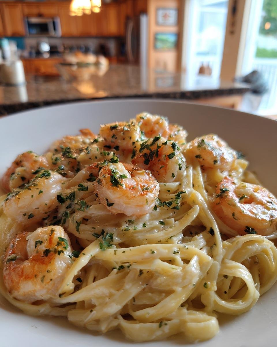 Creamy Garlic Shrimp Alfredo - detail 3