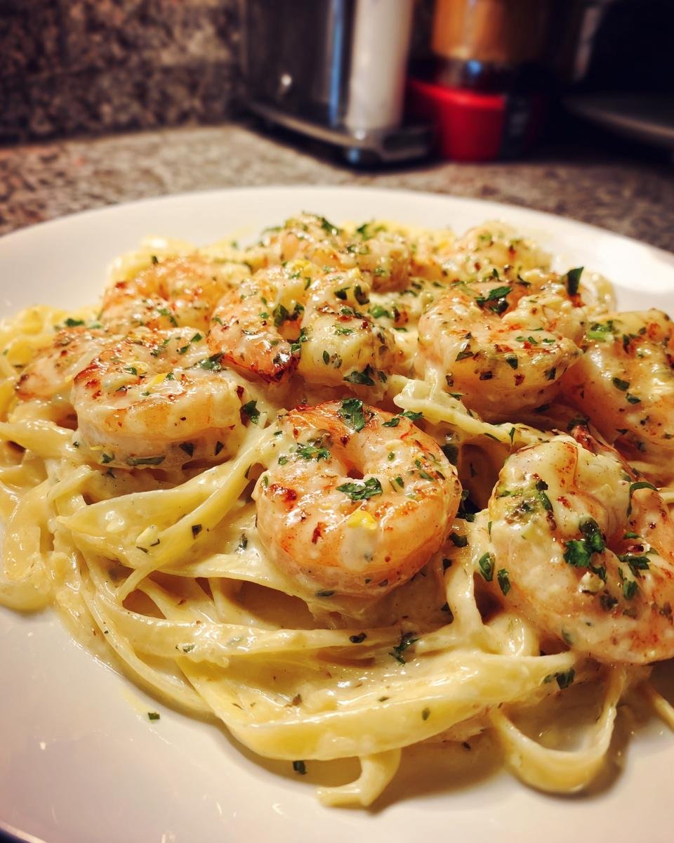 Creamy Garlic Shrimp Alfredo - detail 4