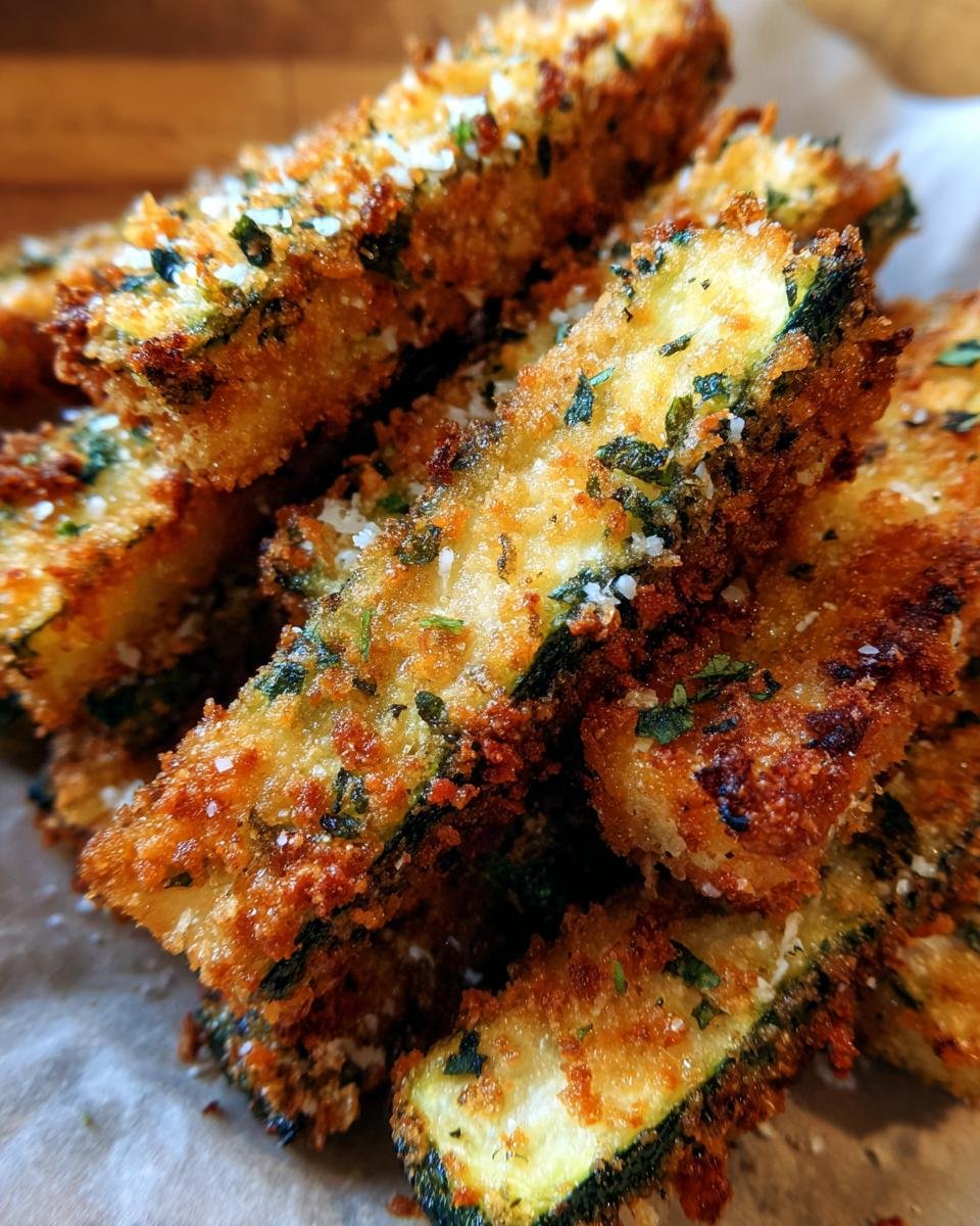 Crispy Baked Parmesan Zucchini - detail 2