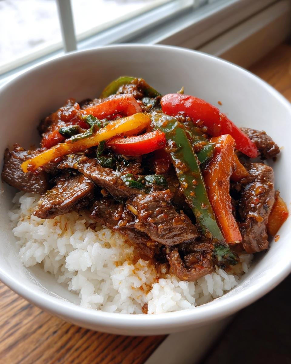 Crock Pot Pepper Steak - detail 1