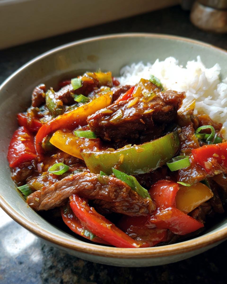 Crock Pot Pepper Steak - detail 3
