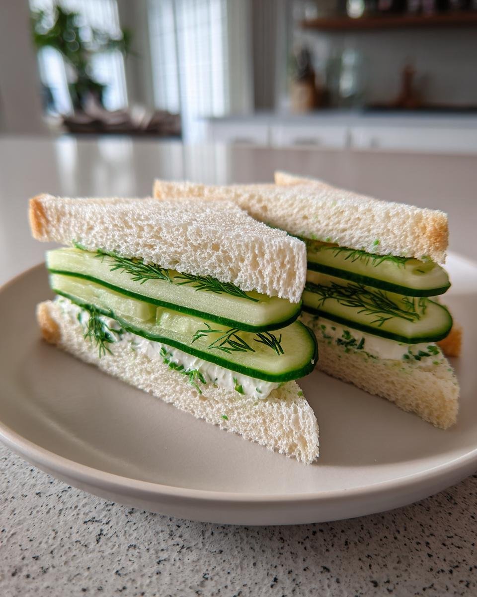 Cucumber Tea Sandwiches - detail 1
