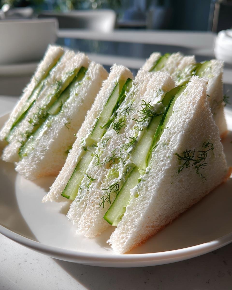 Cucumber Tea Sandwiches - detail 3