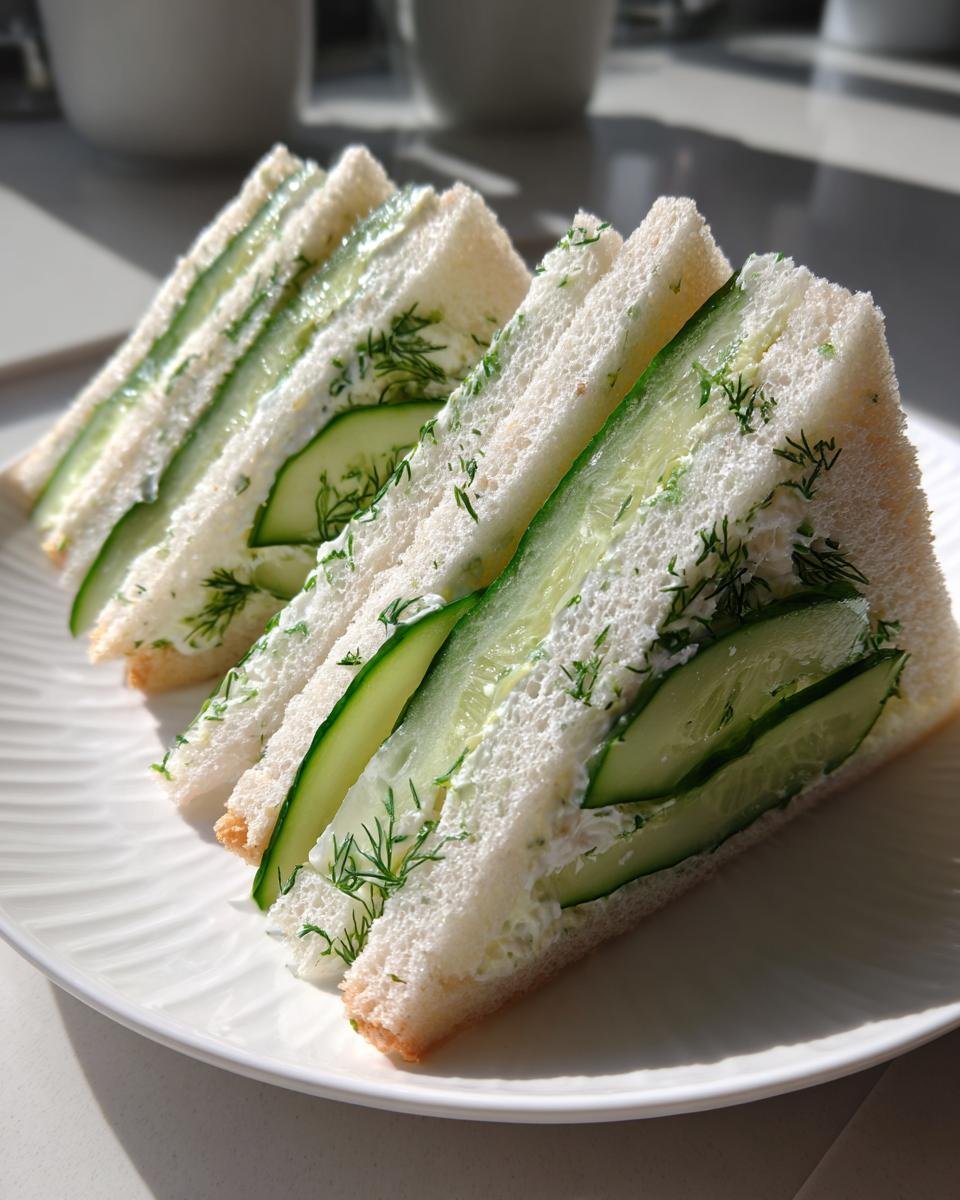 Cucumber Tea Sandwiches - detail 4