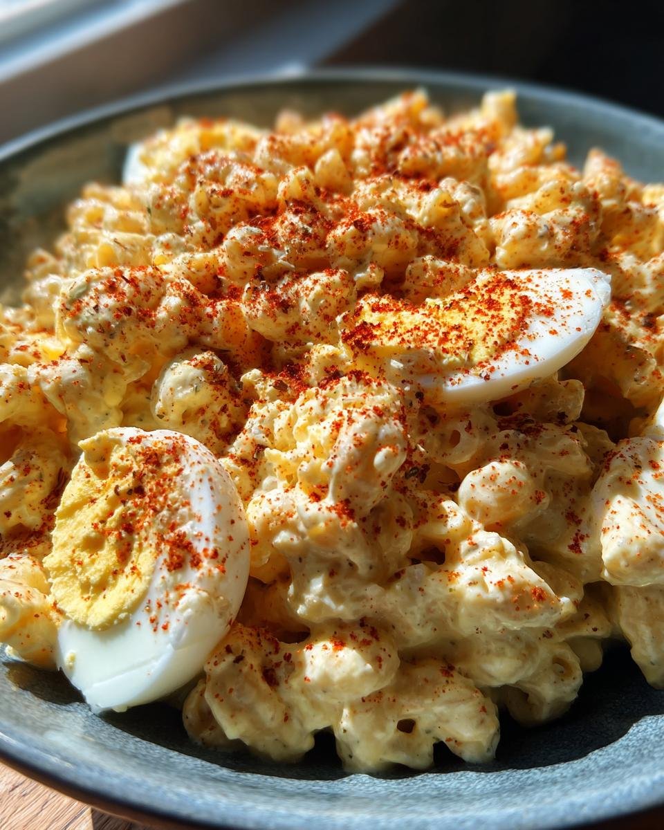Deviled Egg Macaroni Salad - detail 2