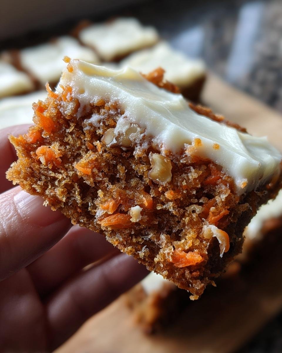 Easy and Delicious Carrot Cake Bars - detail 2