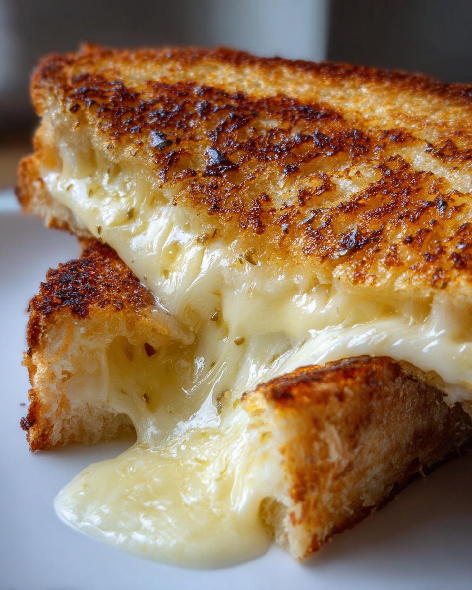 Garlic Bread Grilled Cheese Sandwich - detail 2