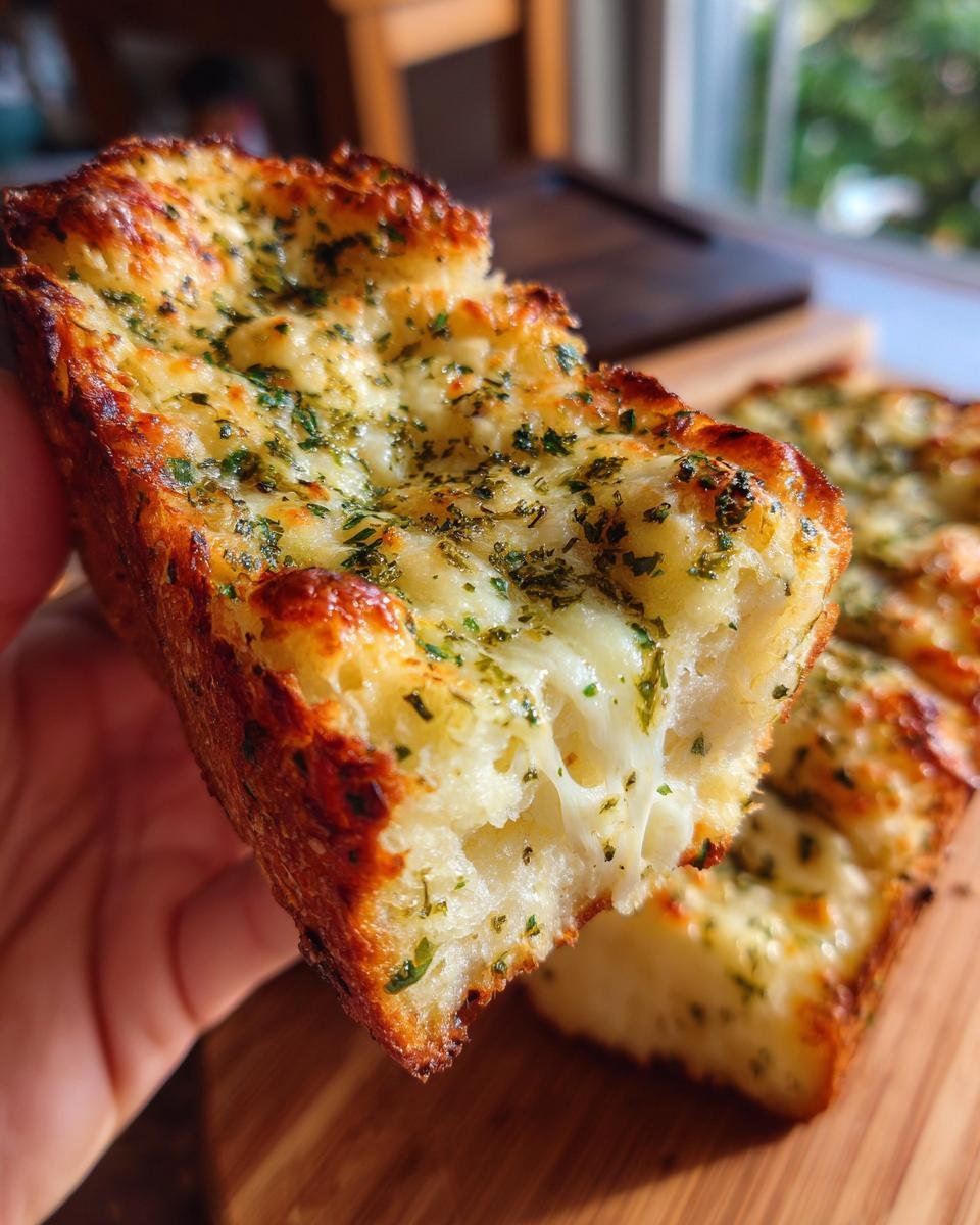 Garlic Bread with Melting Cheese: Easy and Quick Recipe - detail 3