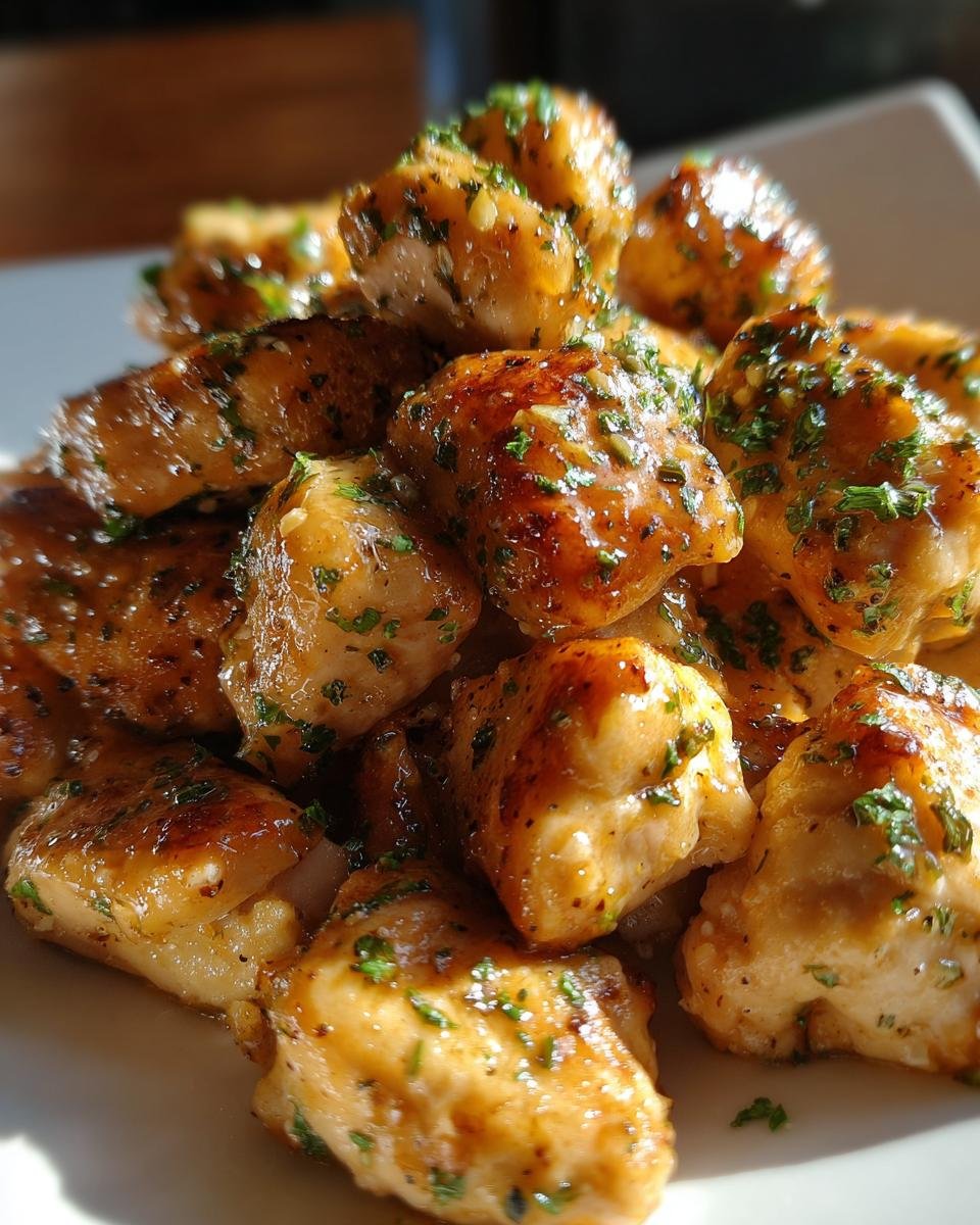Garlic Butter Chicken Bites Inspired by Texas Roadhouse - detail 2