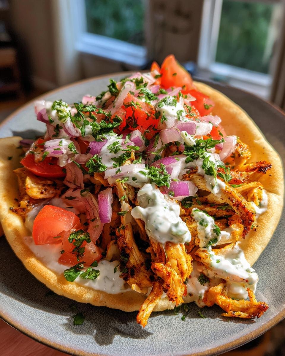 Greek Chicken Gyros with Tzatziki - detail 1