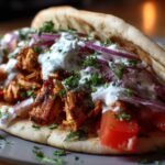 Greek Chicken Gyros with Tzatziki