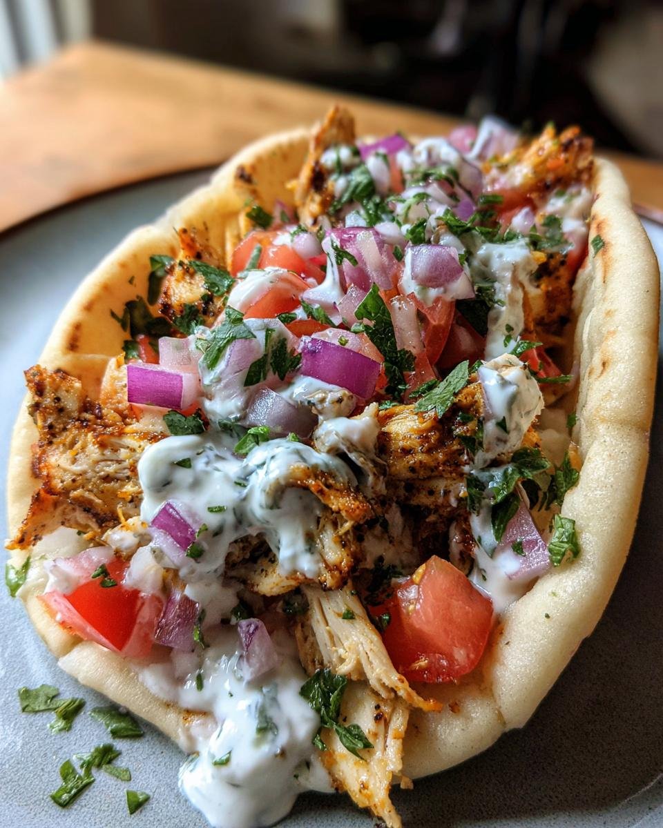 Greek Chicken Gyros with Tzatziki - detail 3