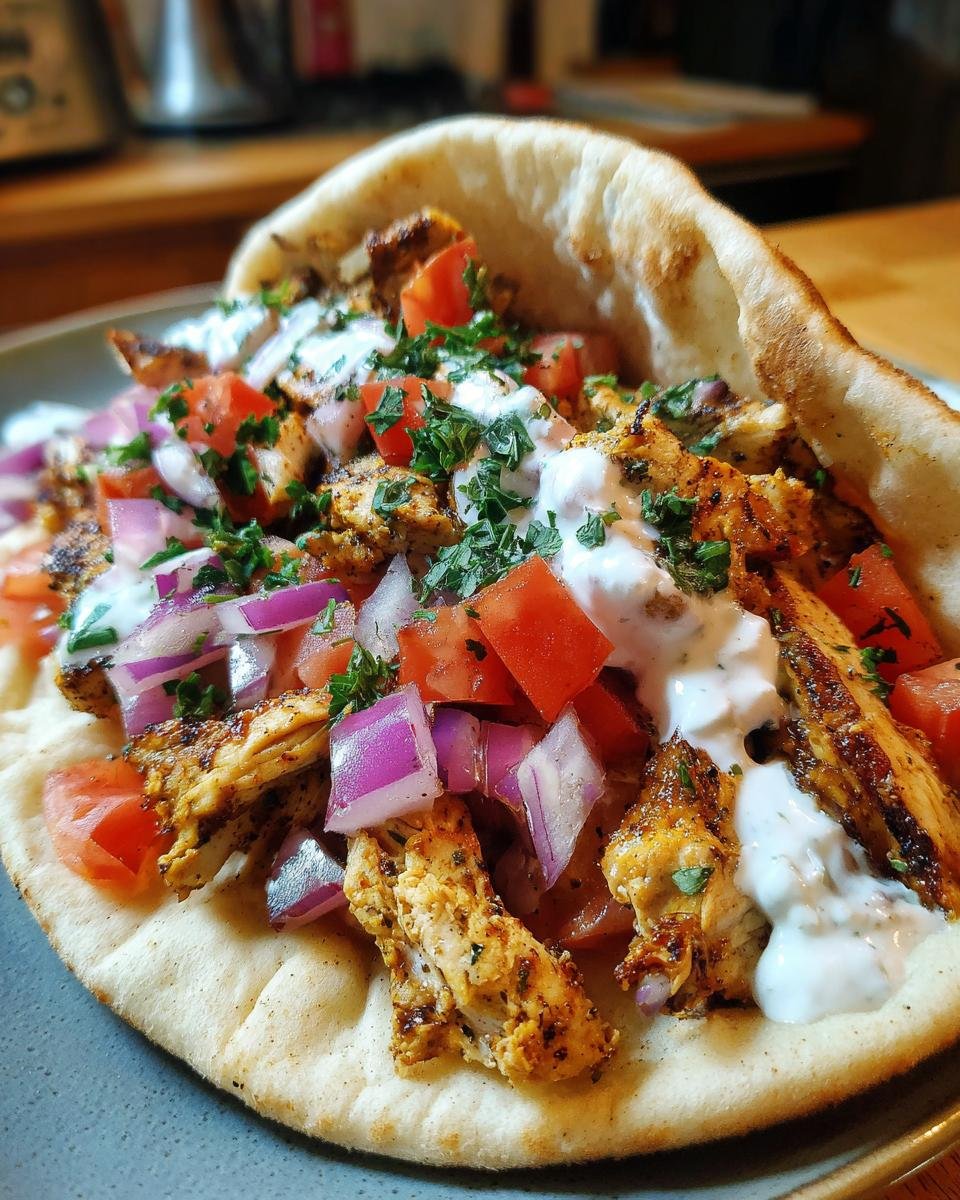 Greek Chicken Gyros with Tzatziki - detail 4
