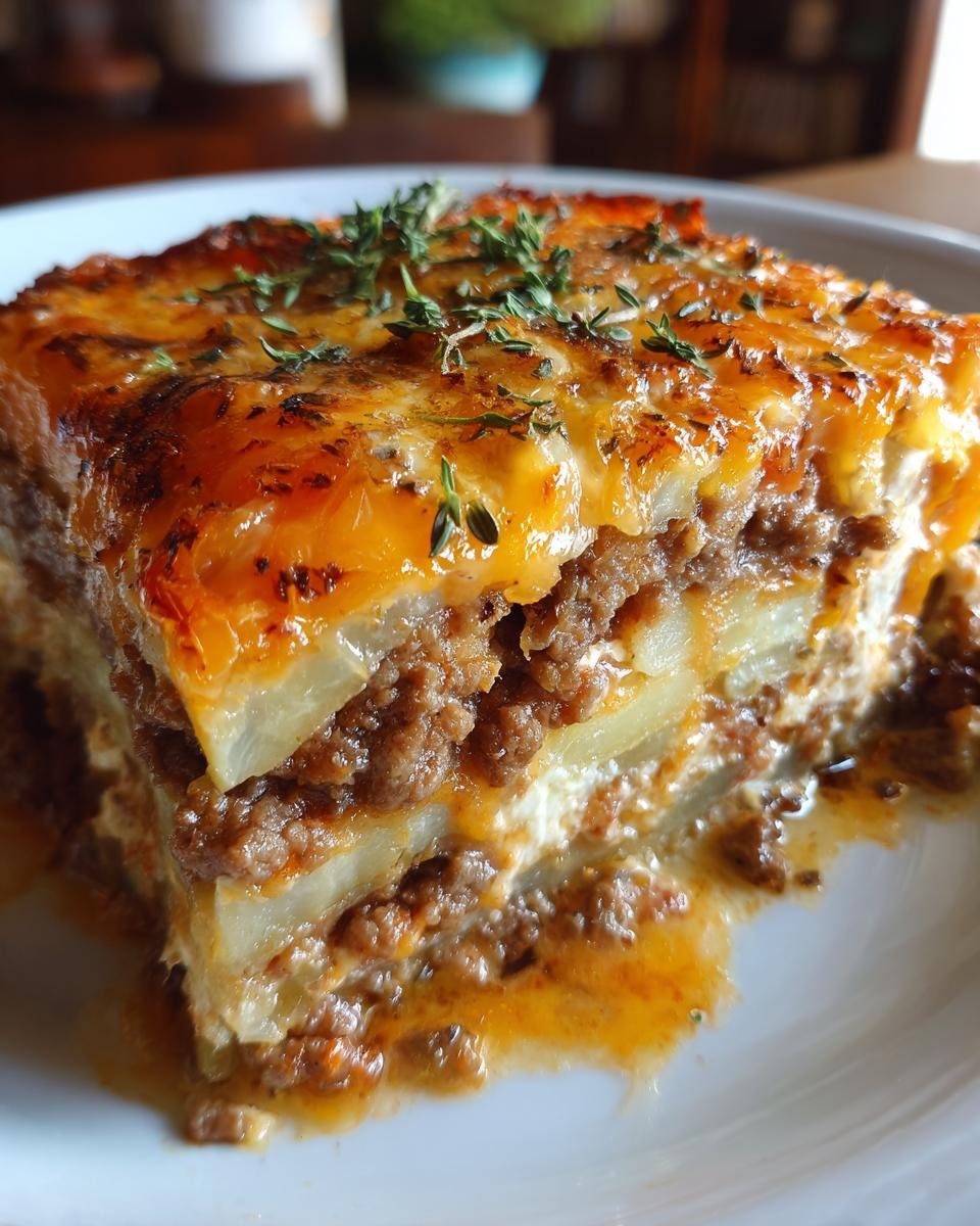 Ground Beef and Potato Casserole - detail 2