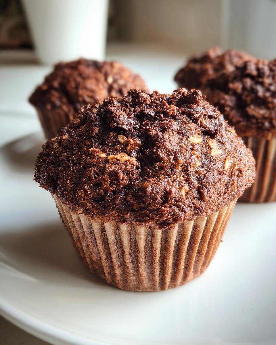 Healthy Chocolate Muffins - detail 1