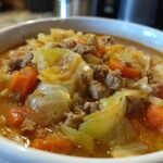 Hearty Cabbage Soup with Ground Beef