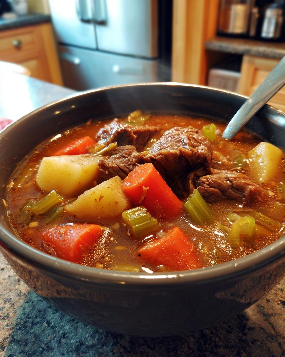 Hearty Vegetable Beef Soup - detail 1