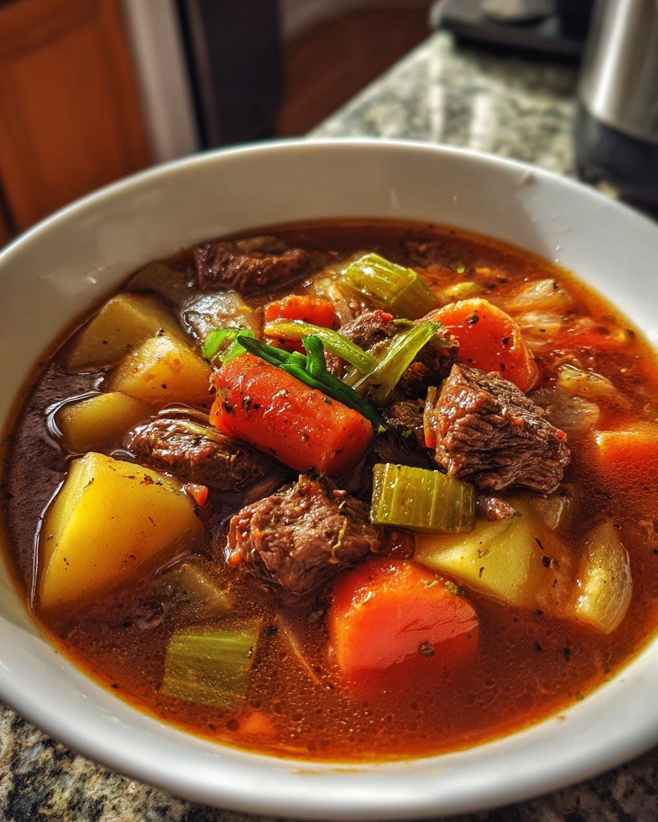 Hearty Vegetable Beef Soup - detail 3