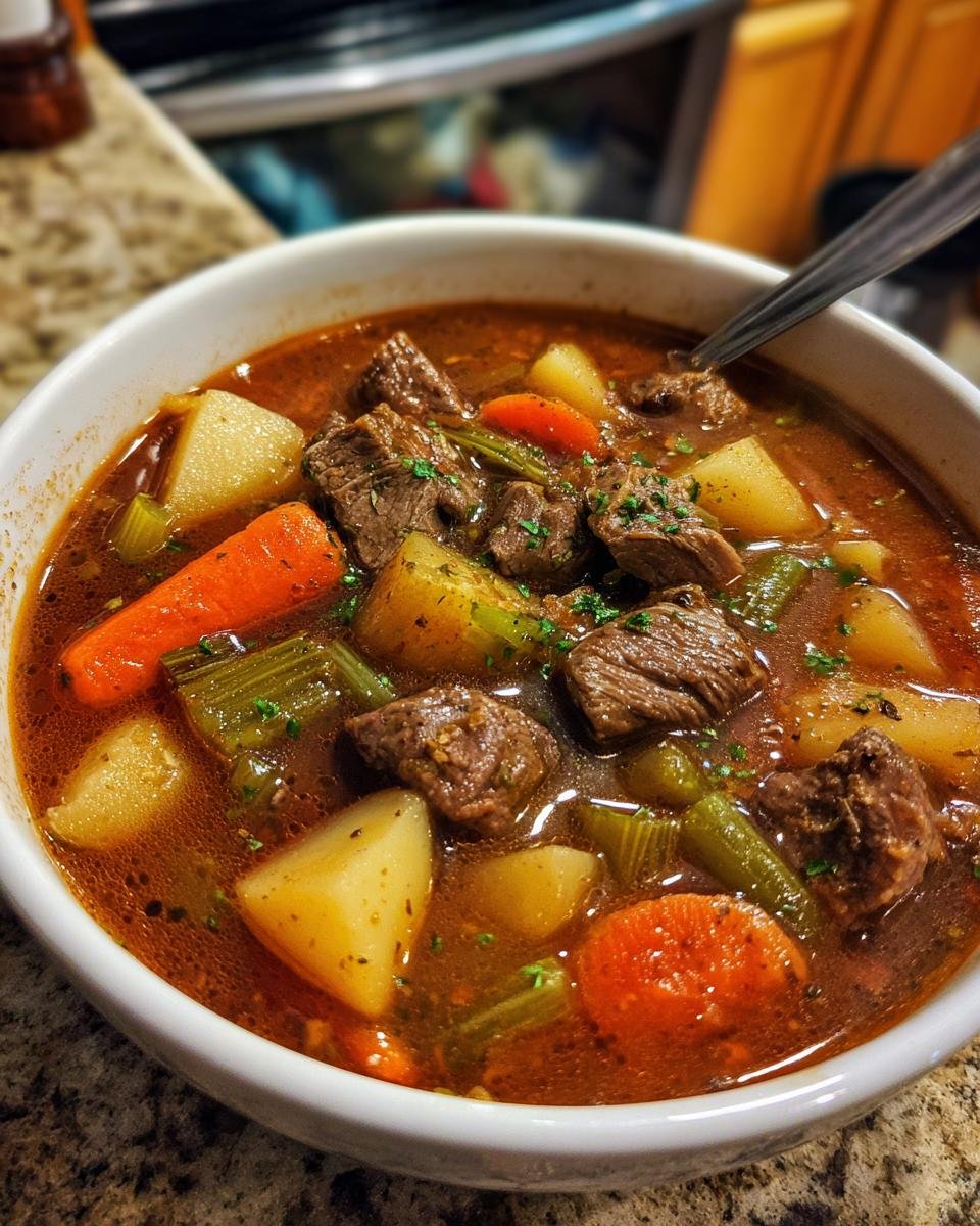 Hearty Vegetable Beef Soup - detail 4