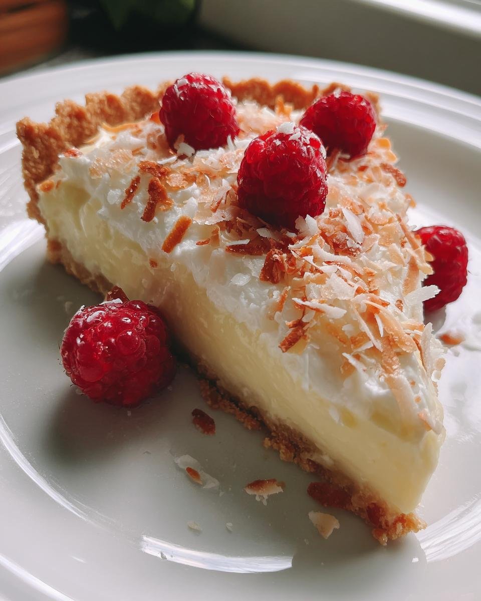 Heavenly Coconut Cream Tart - detail 3