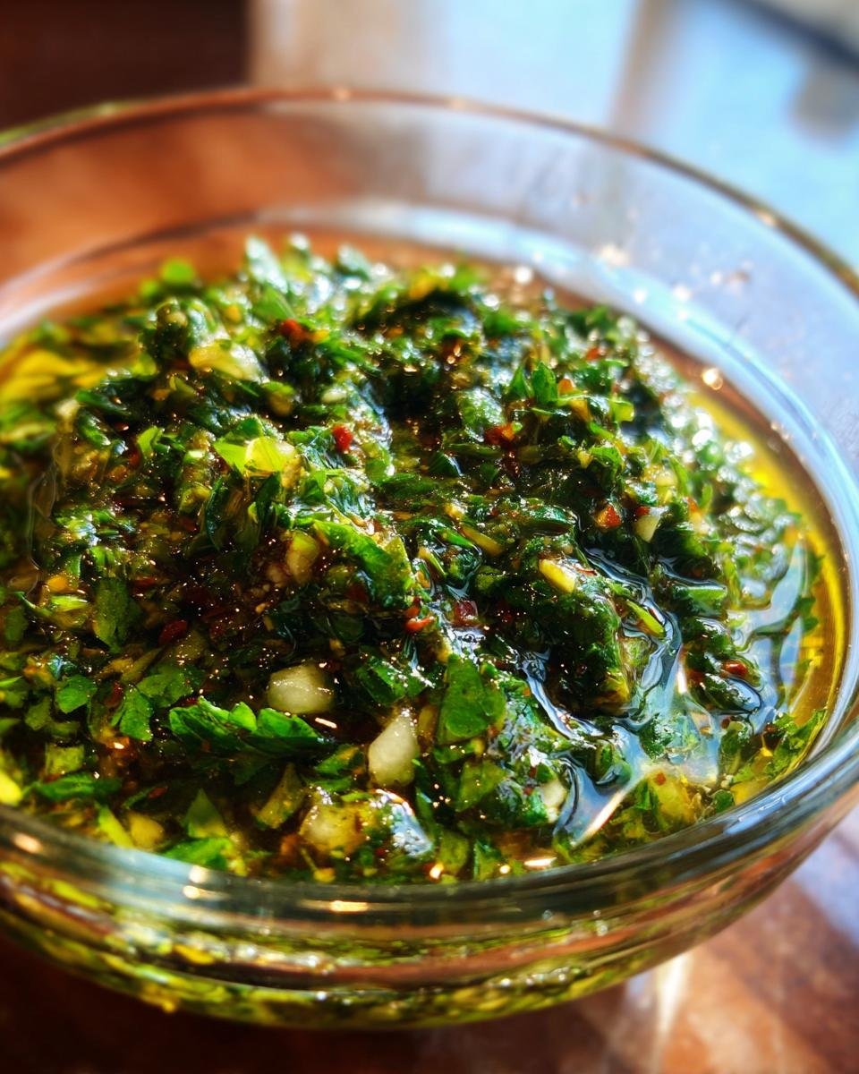 Homemade Chimichurri Sauce - detail 1