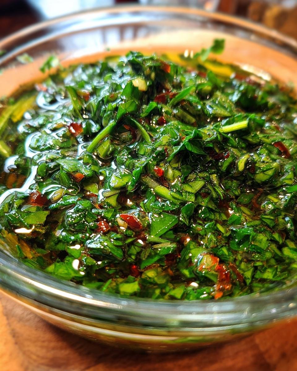Homemade Chimichurri Sauce - detail 2