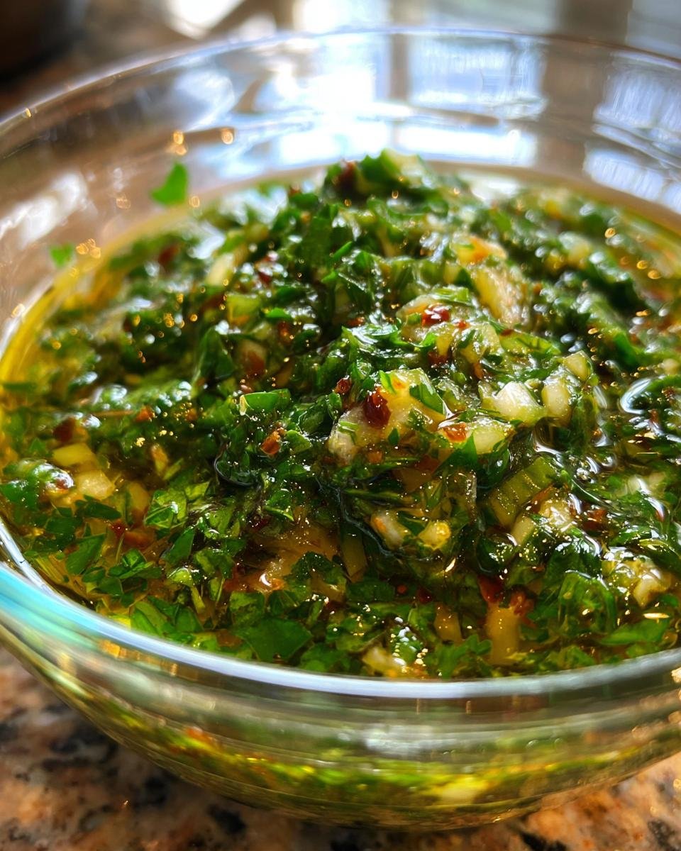 Homemade Chimichurri Sauce - detail 3