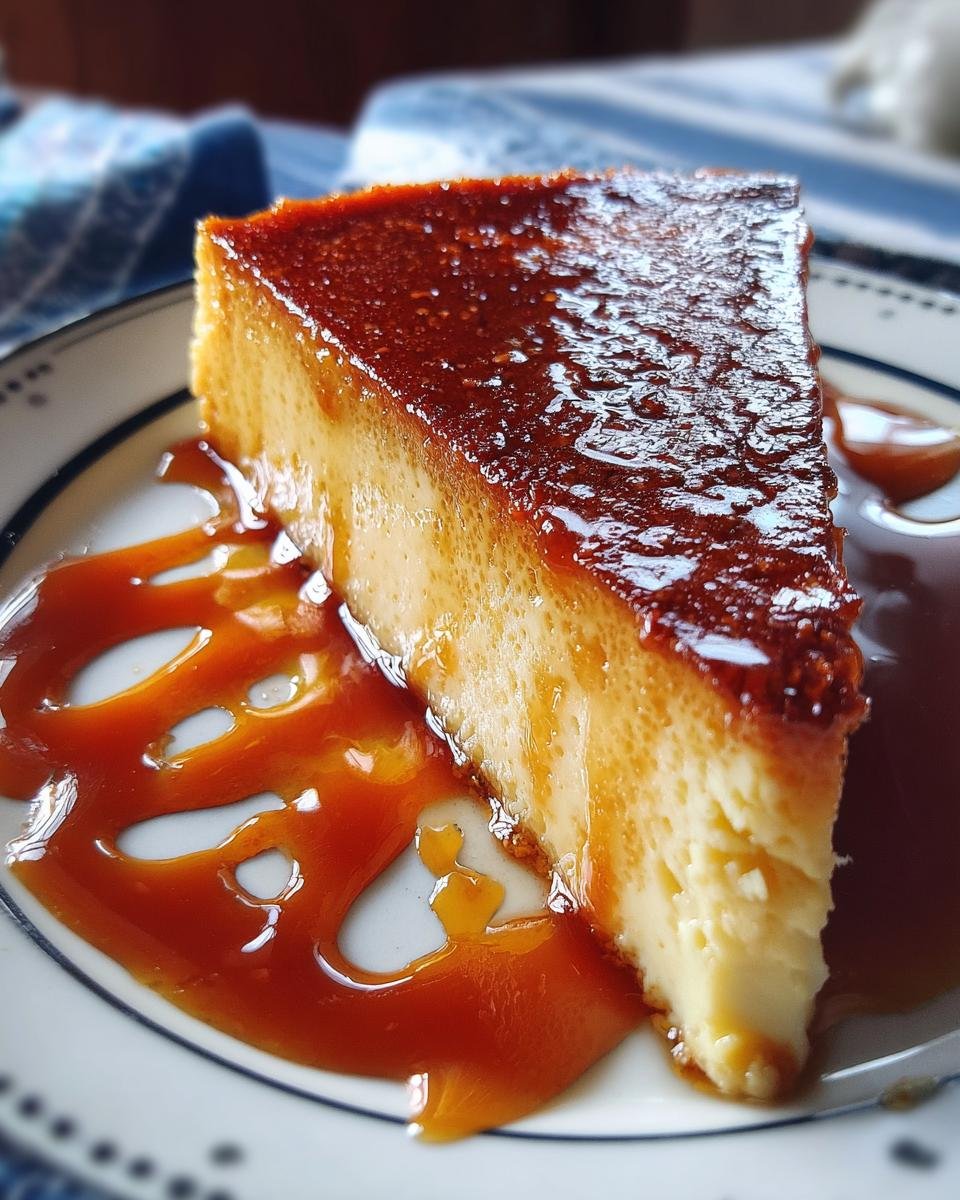Homemade Creamy Cornstarch Flan - detail 2