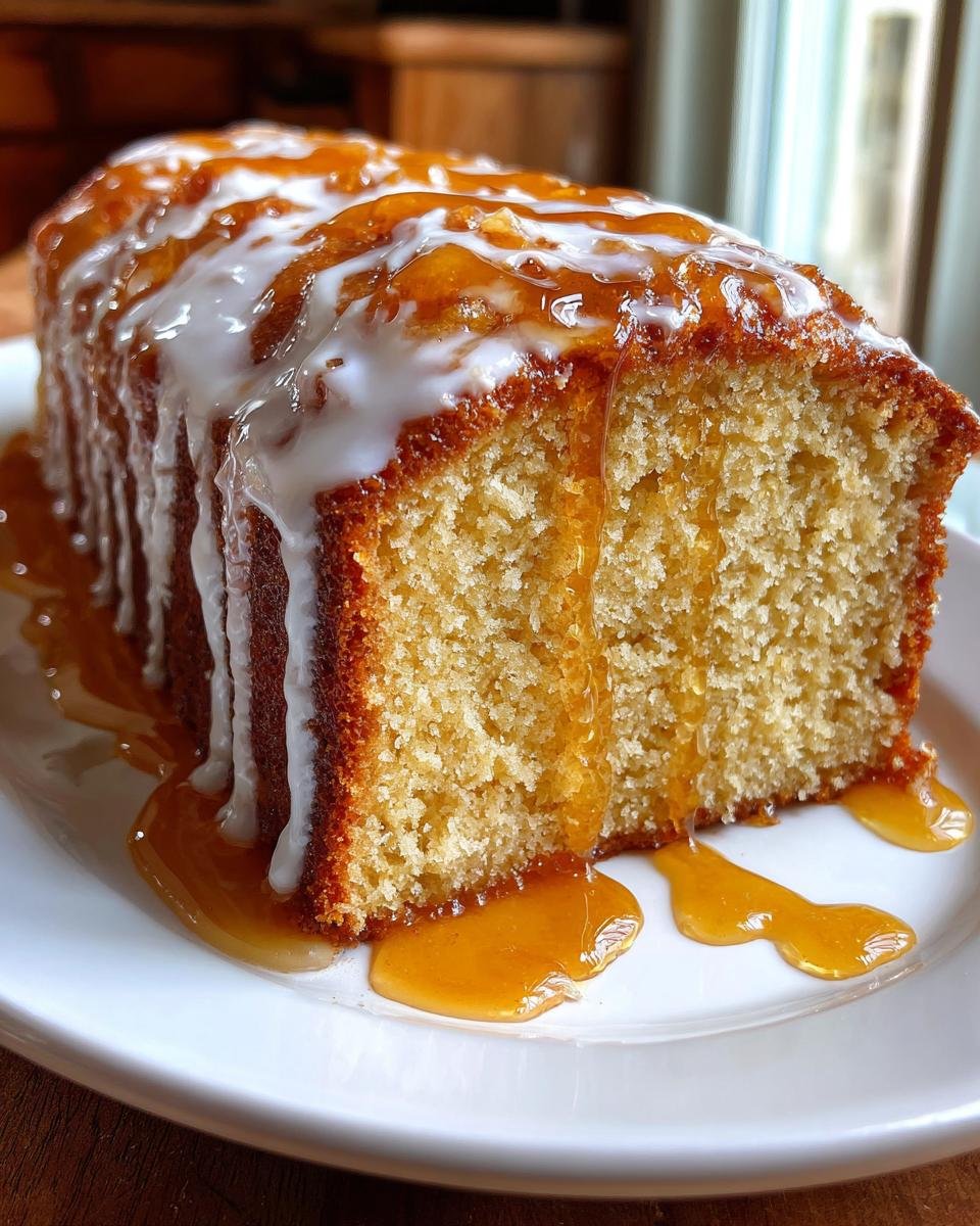Honey Bun Pound Cake with Honey Glaze - detail 3