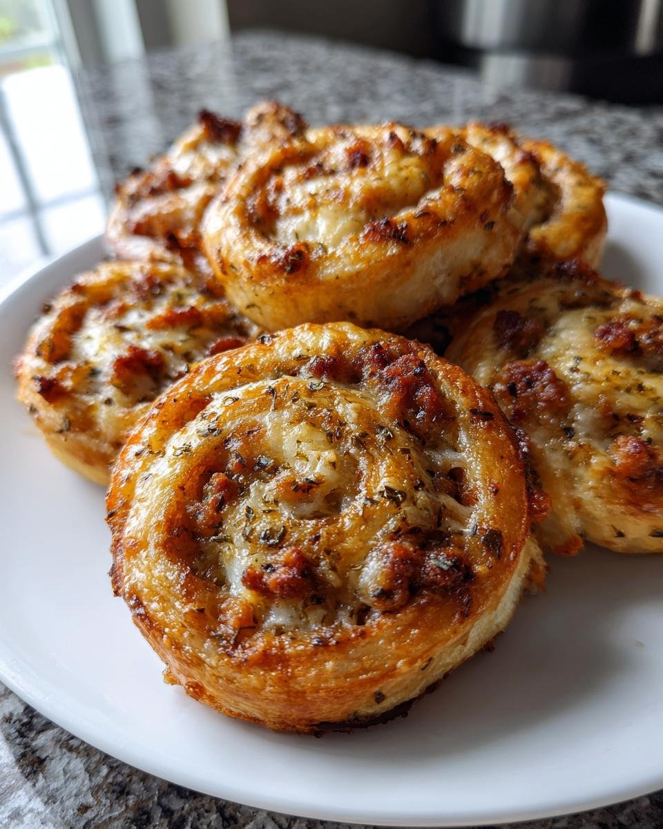 Keto Sausage Cream Cheese Pinwheels - detail 1