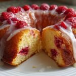 Lemon Raspberry Bundt Cake with Lemon Glaze
