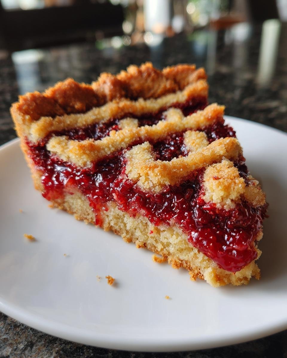 Linzer Torte with Raspberry Jam - detail 1