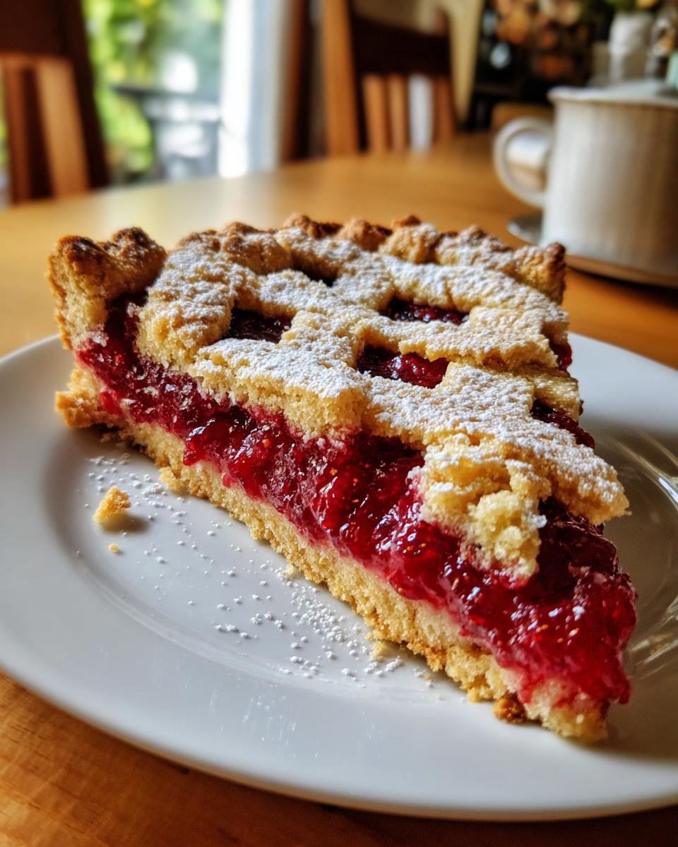 Linzer Torte with Raspberry Jam - detail 3