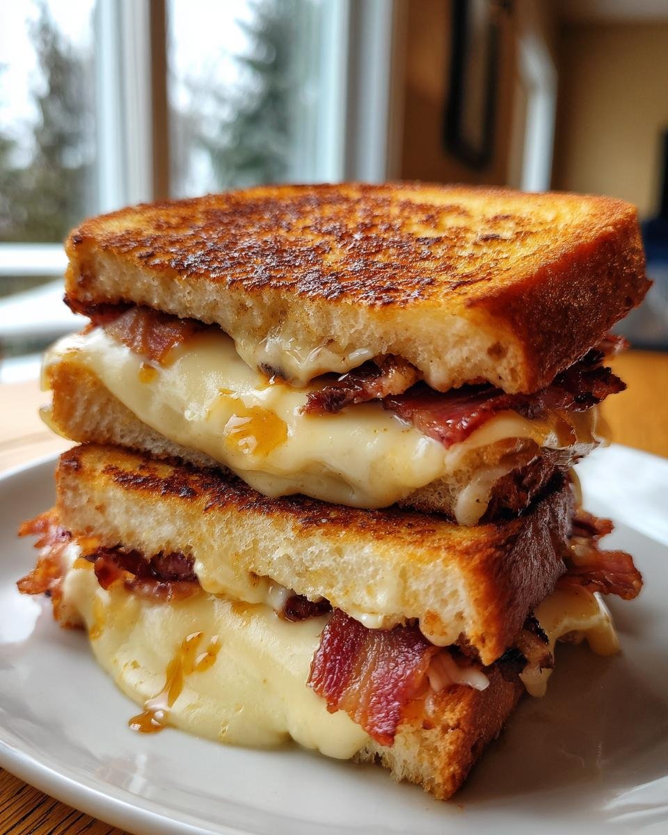 Maple Sriracha Bacon Gouda Grilled Cheese - detail 1