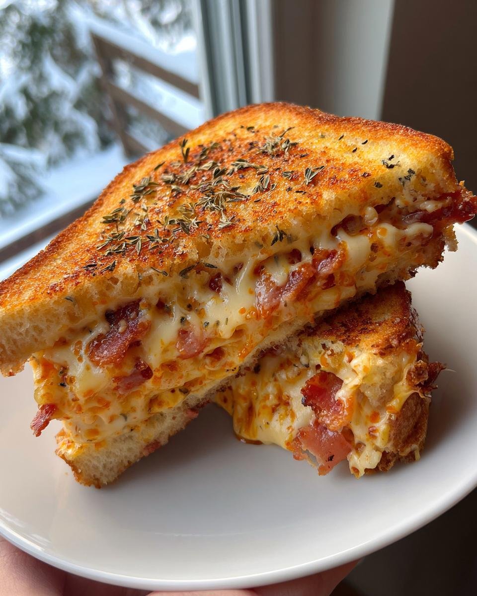 Maple Sriracha Bacon Gouda Grilled Cheese - detail 3