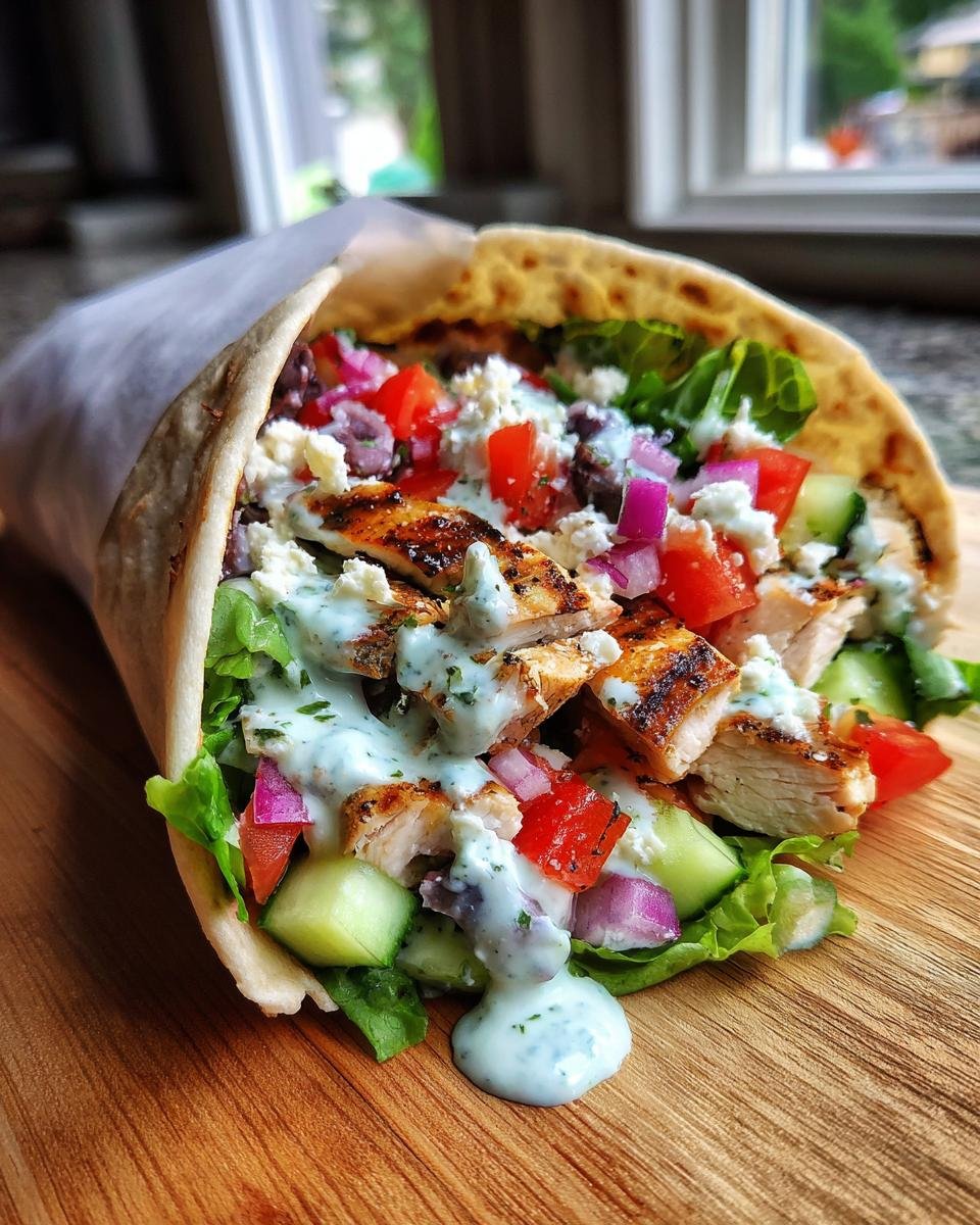 Mediterranean Pita Wraps - detail 2