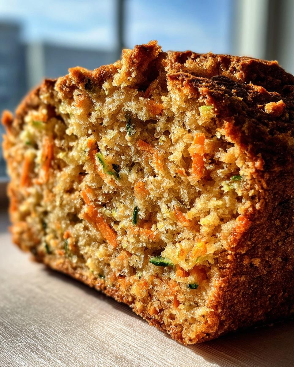 Moist Carrot Apple Zucchini Bread - detail 1