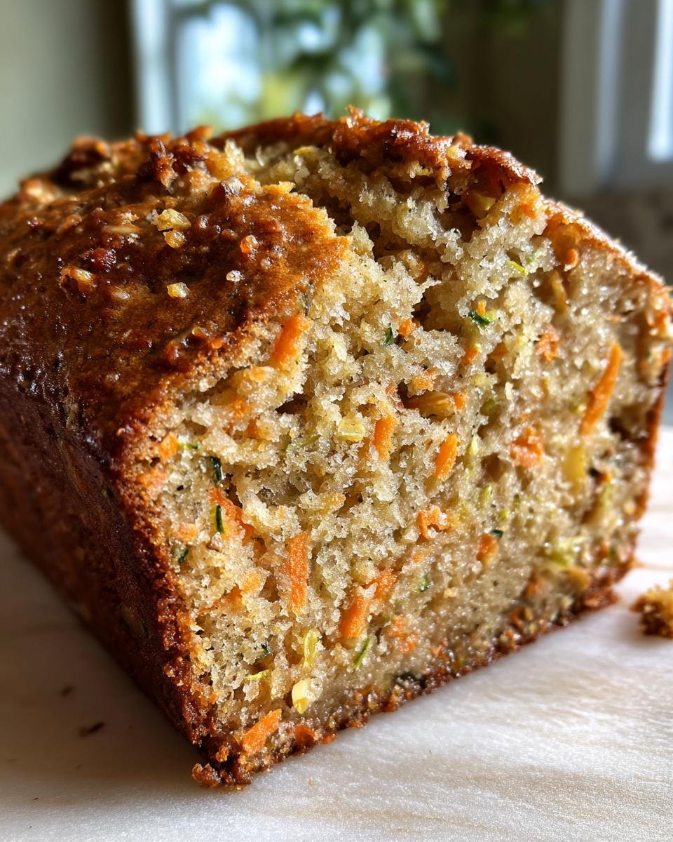 Moist Carrot Apple Zucchini Bread - detail 2