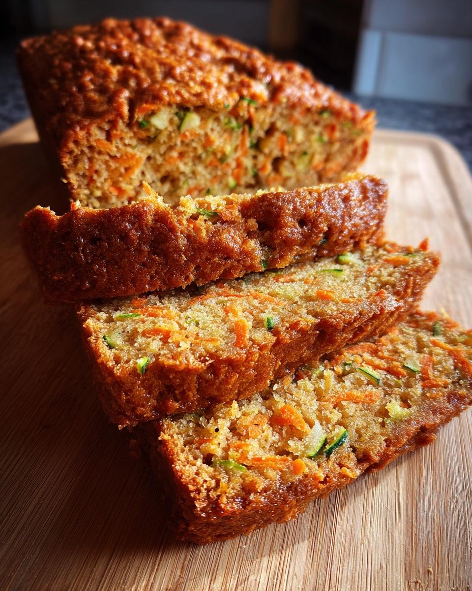Moist Carrot Apple Zucchini Bread - detail 3