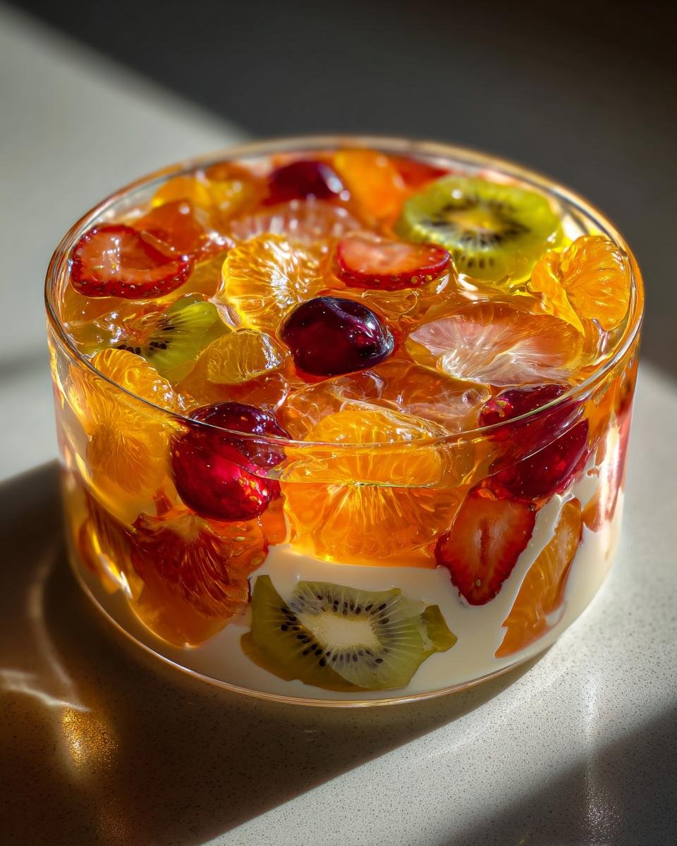 Mosaic Gelatin with Cream Cheese - detail 2